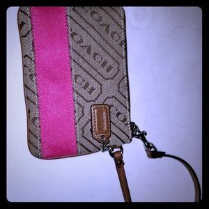 COACH WRISTLET COIN ID DEBIT CARD HOLDER EUC!